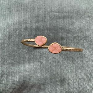 Uncut Quartz Geo Bangle